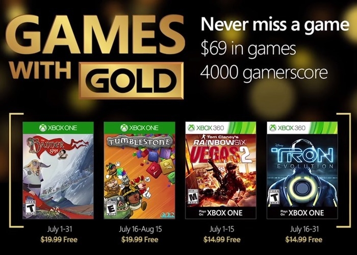 Games With Gold julio 2016